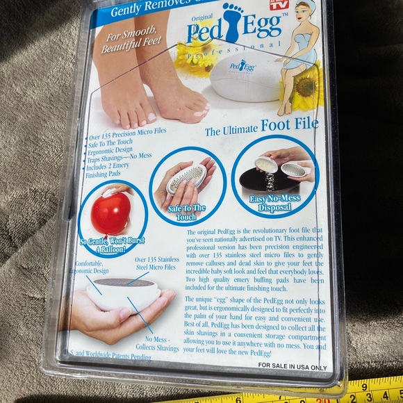Ped Egg - Original, Professional ~ Ultimate Foot File As Seen On TV ~ SEALED NEW - Picture 2 of 2